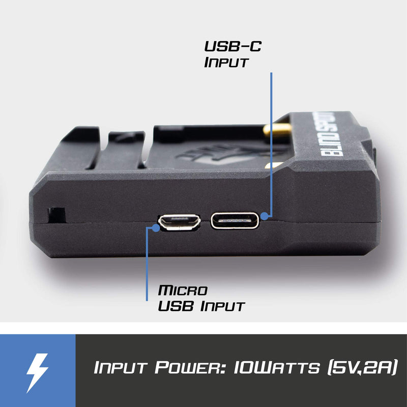 Power Junkie NP-F by Blind Spot - Multi use powering Adapter for filmmakers Using The NPF - Power Your DSLR with adapters - NPF Charger - Mount to Anything.