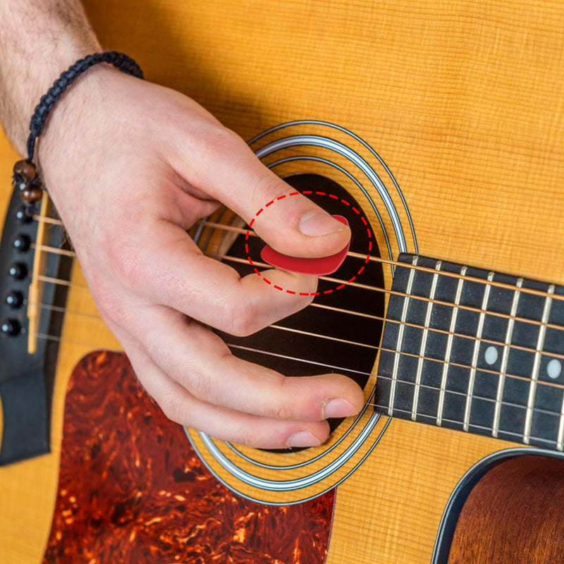 2PCS Leather Plectrum Holder Keyrings With 10 Pieces Colorful Guitar Picks 0.46mm Durable Material Guitar Picks Plectrums For Electric Acoustic Bass Guitar Ukulele