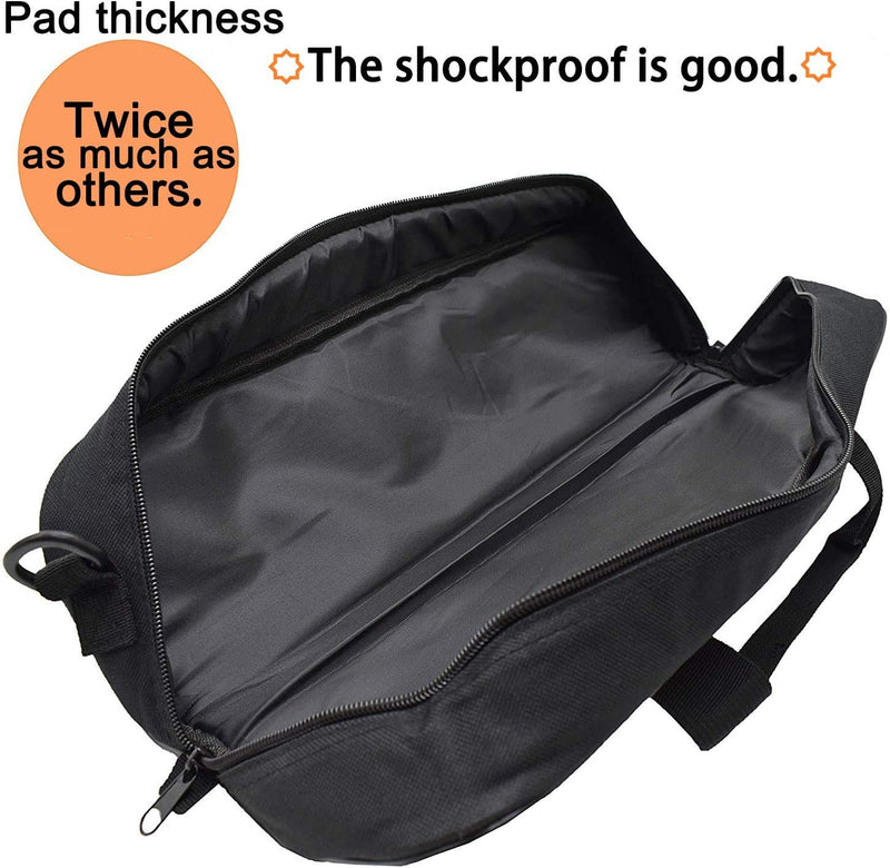 4.7x3.9x16.5in/12×10×42cm Padded Carrying Tripod Bag，Small Case Thicken with Shoulder Strap and Carry Handle for Tripods,Monopod and Musical Instrument,Durable Nylon,Light Weight
