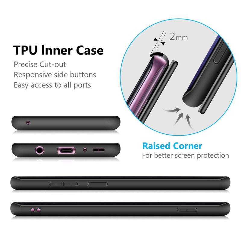 OCASE Samsung Galaxy S9 Plus Case, S9 Plus Wallet Case [TPU Shockproof Interior Protective Case] [Card Slot] [Kickstand] [Magnetic Closure] Leather Flip Case for Samsung Galaxy S9 Plus (Black) Black