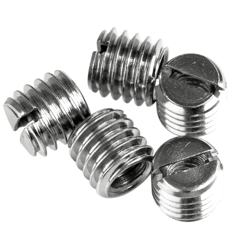 5 X Sunwayfoto Stainless Steel Slotted Post Type 1/4" to 3/8" Tripod Adapter / Bushing TN-2 TN2
