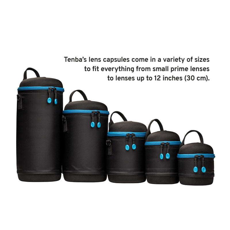 Tenba Tools Lens Capsule 12x5 in. (30x13 cm) Bag Organiser 30 x 13 Black