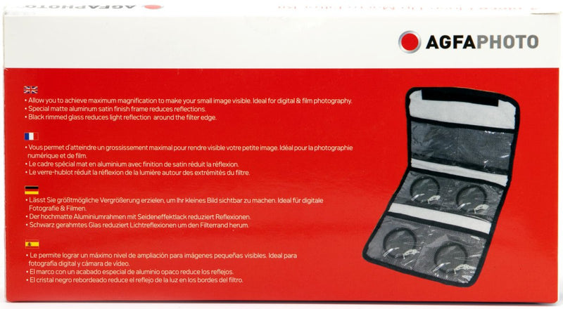 AGFA 4-Piece Close-Up Macro Multi Coated Filter Kit 52mm (+1+2+4+10) APCUF452 Multi Coated 52mm