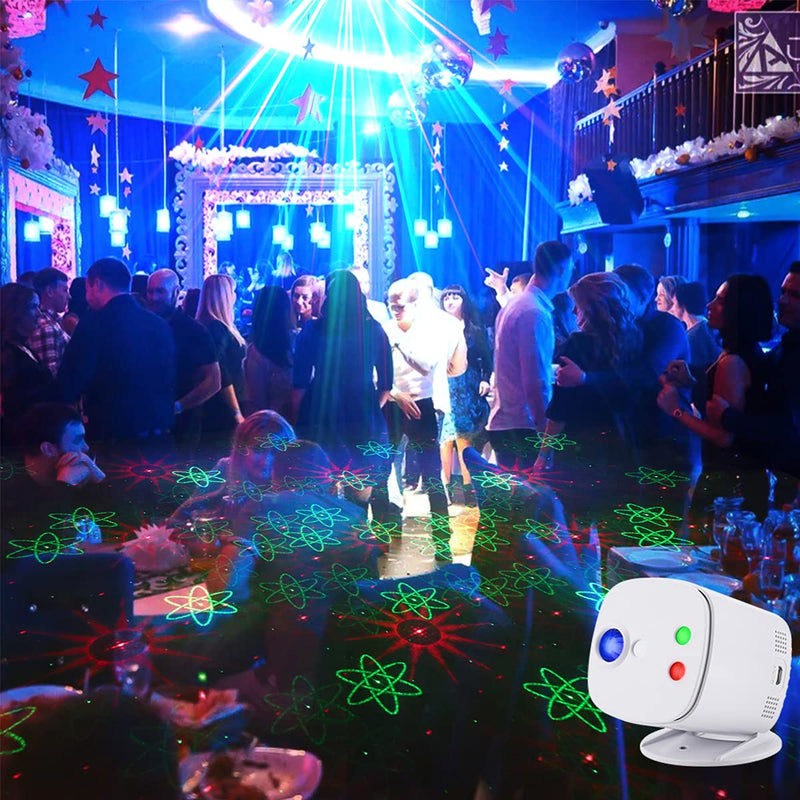 CAIYUE Party Light DJ Disco Lights Stage Lighting Projector ,60 Image Combinations and 7 Sunset Light Color Backgrounds.Suitable for Christmas, Birthday, Celebration, Wedding, Karaoke.
