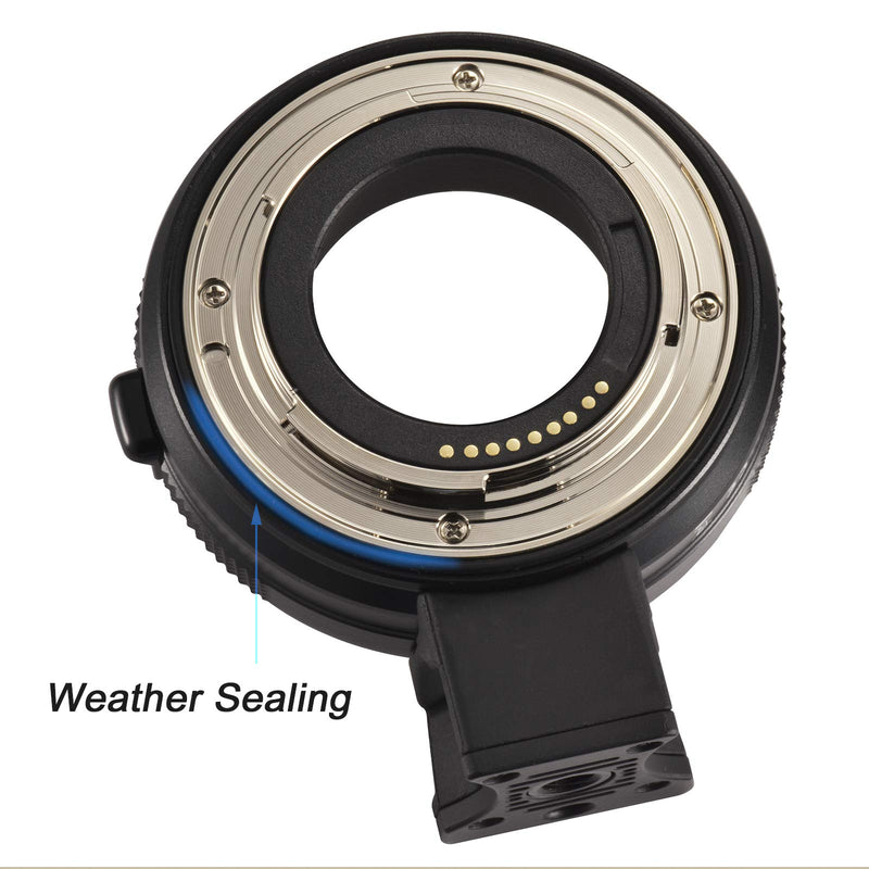 Ykeasu EF-EOS M Auto Focus Mount Adapter Weather Sealing, Fits for Canon EF/EF-S Lens to Canon EOS M Cameras Include EOS M1 M2 M3 M5 M6 M10 M50 M100