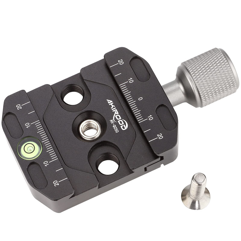 [AUSTRALIA] - 50mm Quick Release Clamp with Arca Style Plate Fits for Tripod Ballhead Universal Quick-Change seat, monopod Head, Tripod Quick Release Plate 