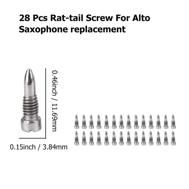 GU GU 1 Set Alto Sax Repair Parts Screws + 25pcs Sax Pads + Blanket column