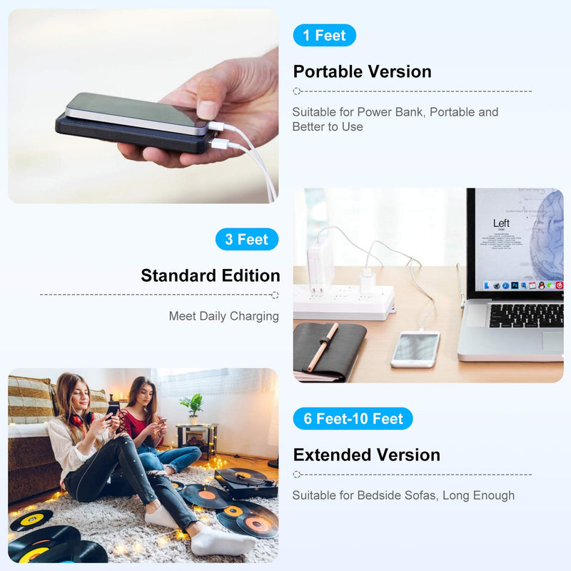 4 Pack 3ft iPhone Charger Apple MFi Certified, Apple Lightning to USB Cable 3 Feet, Fast Apple Charging Cable Cord 3 Foot for iPhone 12/11 Pro/11/XS MAX/XR/8/7/6s/6/5S/SE iPad Original (1M) 4PACK