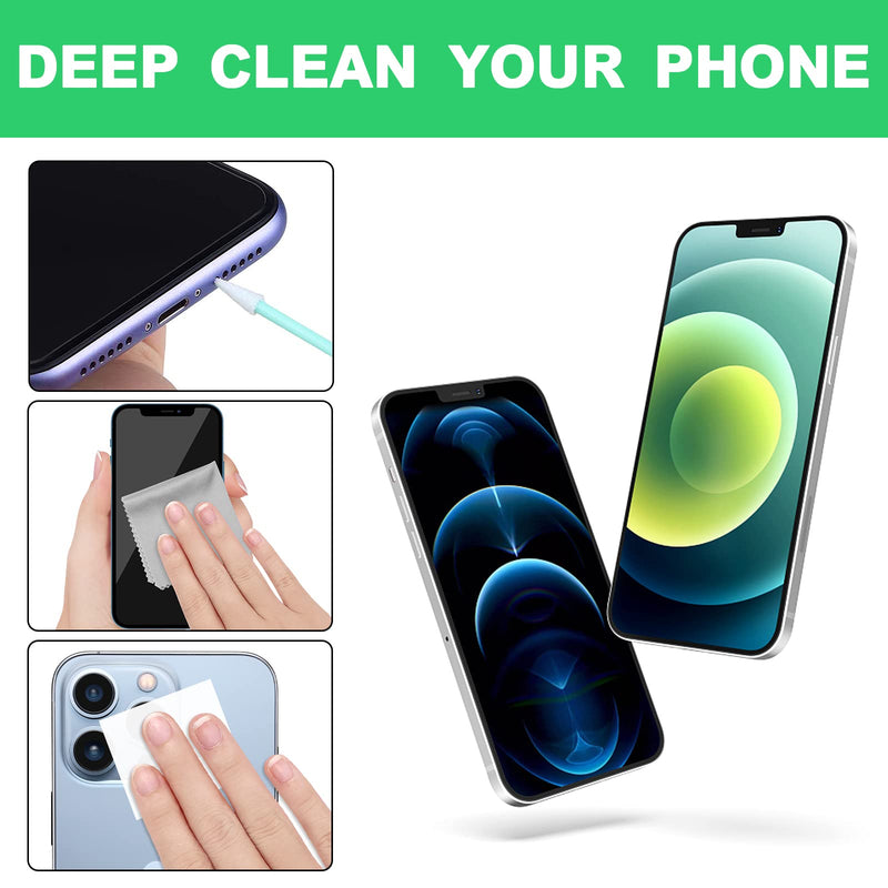 140 Pcs Phone Cleaning Kit, Airpod Cleaner Kit for USB Charging Port, iPhone Cleaning Kit with Screen Cleaner Spray, Electronics Cleaning kit for Laptop Earphones Camera, Earbud Cleaning kit