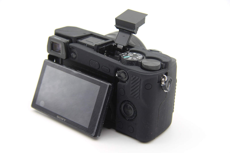 [AUSTRALIA] - A6400 Case, BolinUS Fullbody Ultra-Thin Lightweight Rubber Soft Silicone Housing Case Bag Cover for Sony Alpha A6300 A6400 (Black) Black 