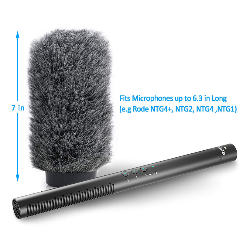 [AUSTRALIA] - NTG4+ Microphone Windscreen - Windmuff for Rode NTG4 Plus Shotgun Microphones, WindShield Up to 6.3" Long by YOUSHARES NTG4+ 