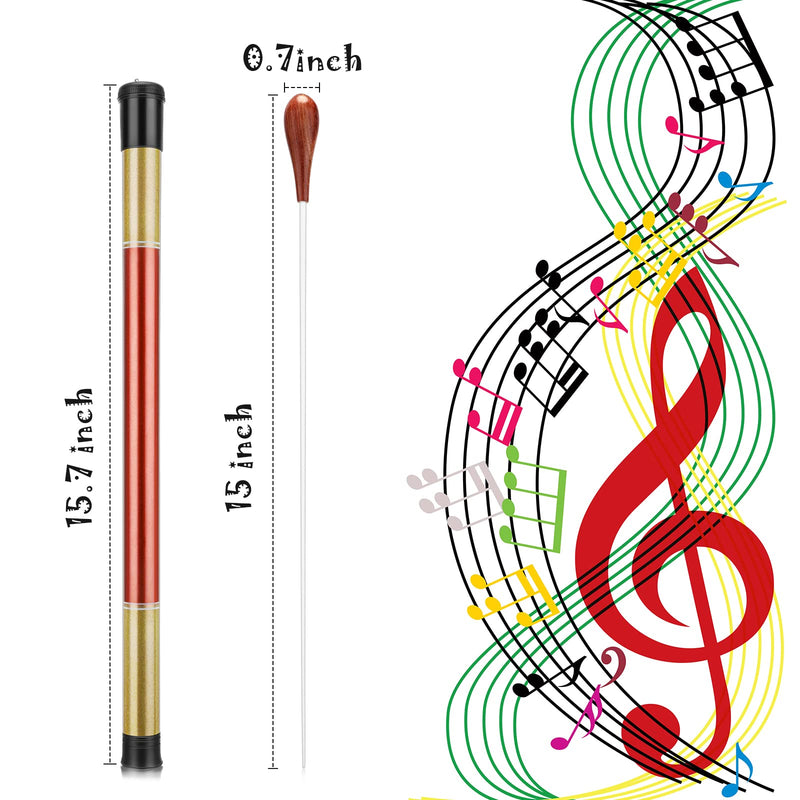 Conducting Baton Music Band Conductor Baton Orchestra Conductors Baton with Case Rosewood Handle Music Conductor Baton Lightweight Choir Director Baton for Choral Symphony Concert
