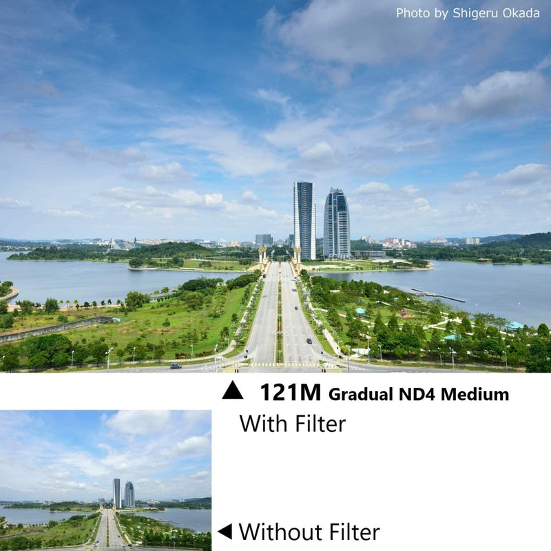 [AUSTRALIA] - Cokin Square Filter Gradual ND Creative Kit - Includes Gnd 1-Stop (121L), Gnd 2-Stop (121M), Gnd 3-Stop (121) for M (P) Series Holder - 84mm X 100mm Medium 