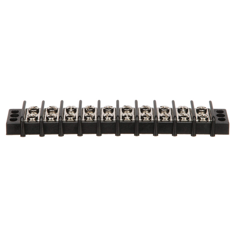 Seachoice Terminal Block, 10-Gang, Nickel Plated Brass Terminals