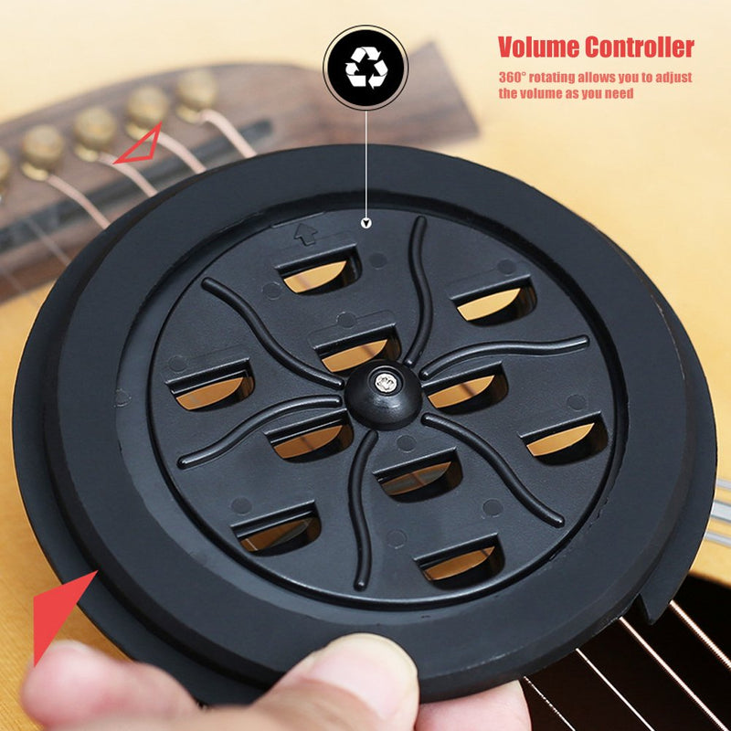 Sound Hole Cover, Guitar Sound Hole Cover Block Plug Acoustic Electric Guitar Feedback Buster Prevention