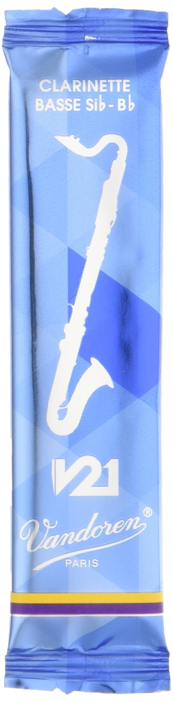 Vandoren CR8235 Bass Clarinet V21 Reeds Strength 3.5, Box of 5