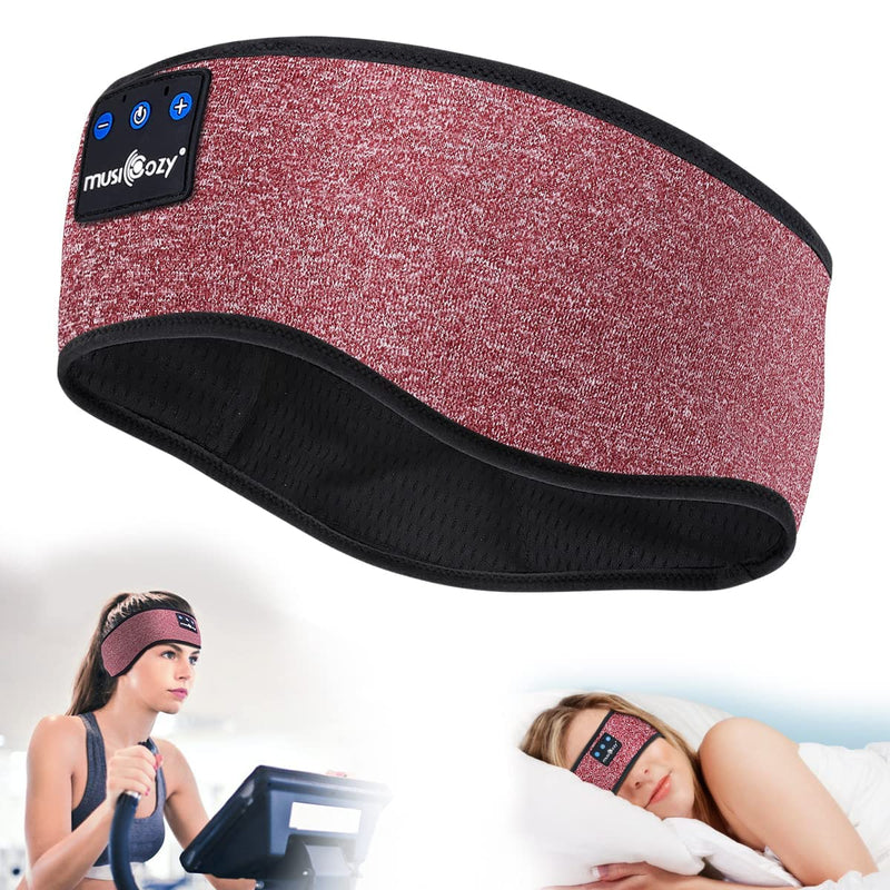 [AUSTRALIA] - MUSICOZY Sleep Headphones Bluetooth Headband Wireless Music Headband Headphones, Earbuds IPX6 Waterproof for Side Sleepers Women Men Workout Running Insomnia Travel Yoga Cool Gadgets Unique Gifts 