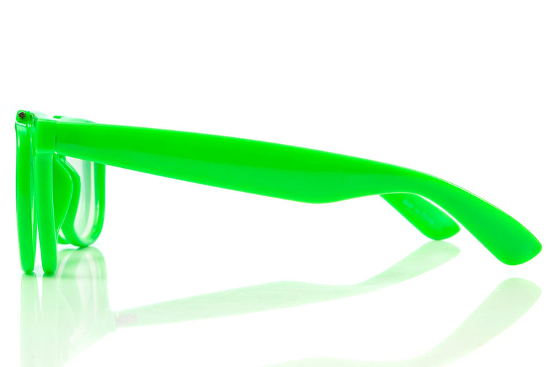 Premium Double Diffraction Glasses, Ideal for Raves, Festivals Green Double Diffraction - Clear