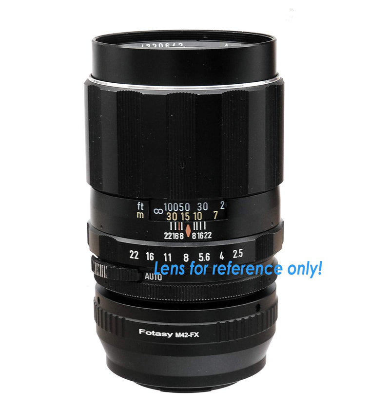 Fotasy Adjustable M42 Lens to Fuji X Adapter, 42mm Screw Mount Lens to X Mount Adapter Compatible with Fujifilm X-Mount X-Pro1 X-Pro2 X-E1 X-E2 X-E3 X-A5 X-M1 X-T1 X-T2 X-T3 X-T10 X-T20 X-T30 X-H1 M42 - FX Adapter