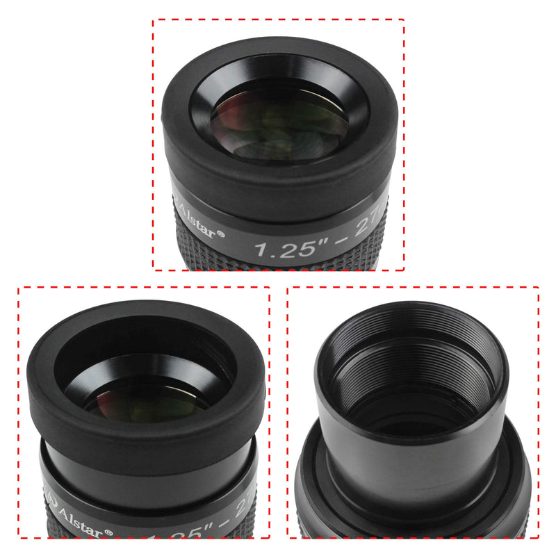 Alstar 1.25" 27mm Premium Flat Field eyepieces - a Flat Image Field and Crystal-Clear Images