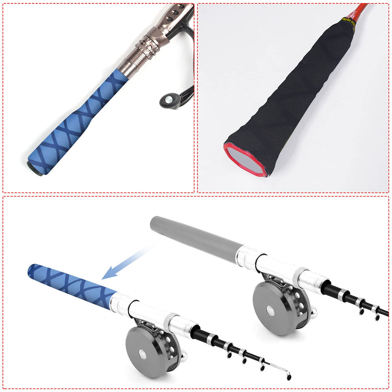 [AUSTRALIA] - uxcell Heat Shrink Wrap Tubing for Fishing Rod Grips Handle, 30mm Dia 50mm Flat 5ft 1.7:1 Ratio, Black 