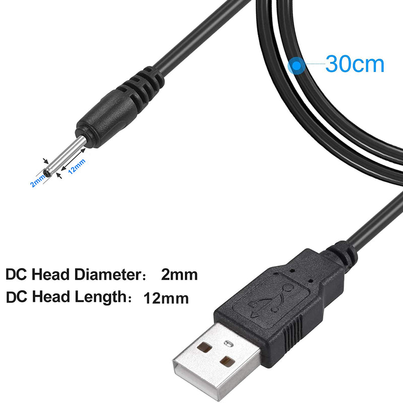 Replacement USB DC Charger Charging Cable for Mini Smallest S530 Mini Bluetooth Headphones Headset - DC 2.0*0.7mm