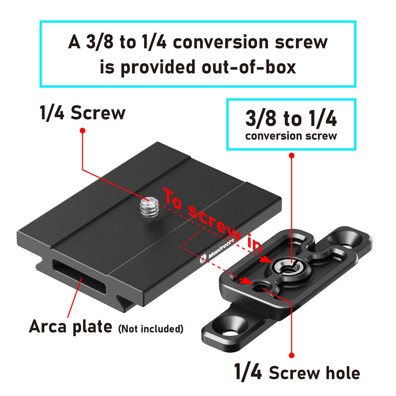 Tripod Adapter Compatible with MLok, ARCA-Swiss to M lok Adapter(BLACK1) BLACK1