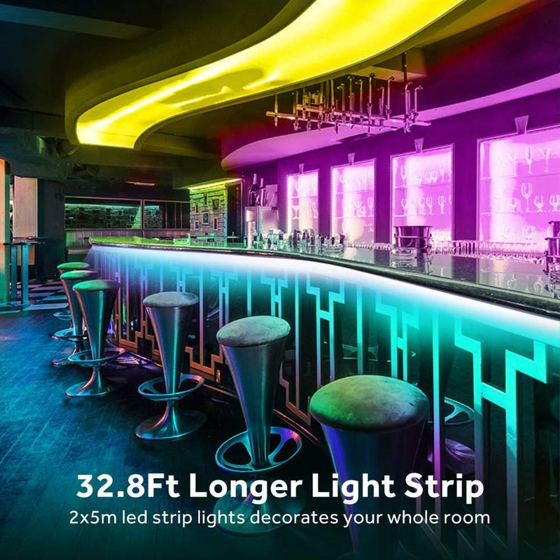 [AUSTRALIA] - LED Strip Lights Waterproof, didaINT 10m 32.8ft RGB LED Strip with Remote Control, Bright 5050 LEDs Colorful Light Strip, Easy Installation Cutting Design LED Light Strip for Room Kitchen Outdoors 