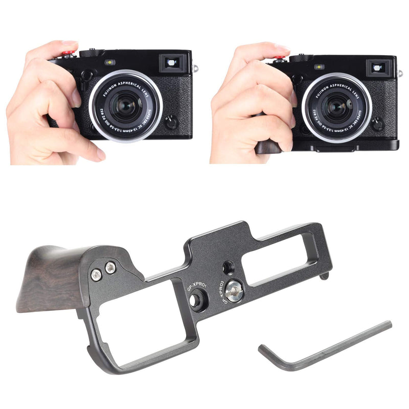 WEPOTO XPRO3-B Hand Grip Quick Release Plate L Bracket QR Plate Compatible with Fujifilm X-PRO3 Camera -Aluminium Ebony