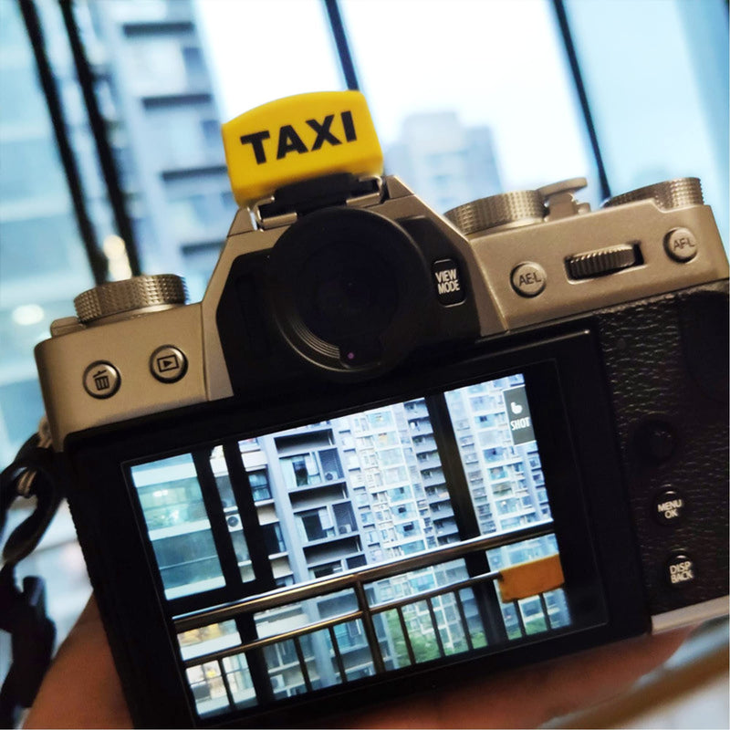 Taxi Shaped Hot Shoe Cap Cover Protector for Canon Nikon Fujifilm xt4 xa7 Pentax Olympus Sony A7R4 A6500 DSLR mirrorless Camera【White】