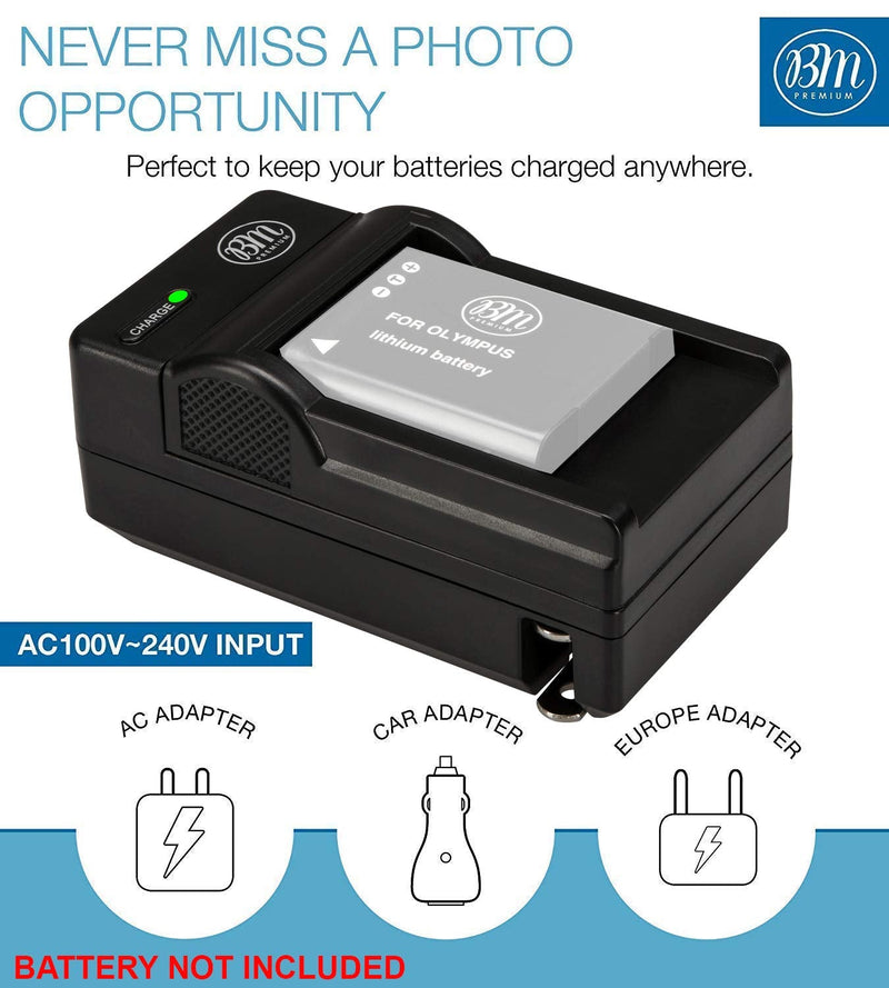 [AUSTRALIA] - BM Premium LI-42B Battery Charger for Olympus Stylus 1040, 1050W, 1060, 1070, 1200, 7000, 7010, 7020, 7030, 7040, Tough 3000, TG-310, TG-320, VR310, VR320, VR330 Digital Camera 