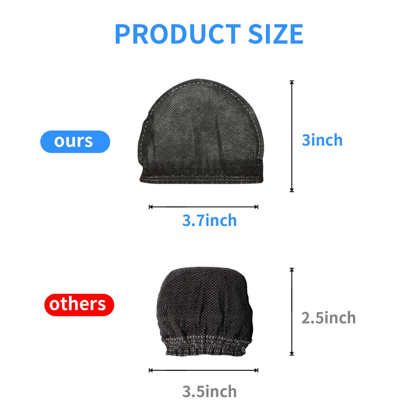[AUSTRALIA] - Microphone Cover 240 Pcs Microphone Covers Disposable Individually Wrapped Mic Cover For Sanitary Mic Covers Disposable For Mic Karaoke Microphone Windscreen & Pop Filters Black (Black) 