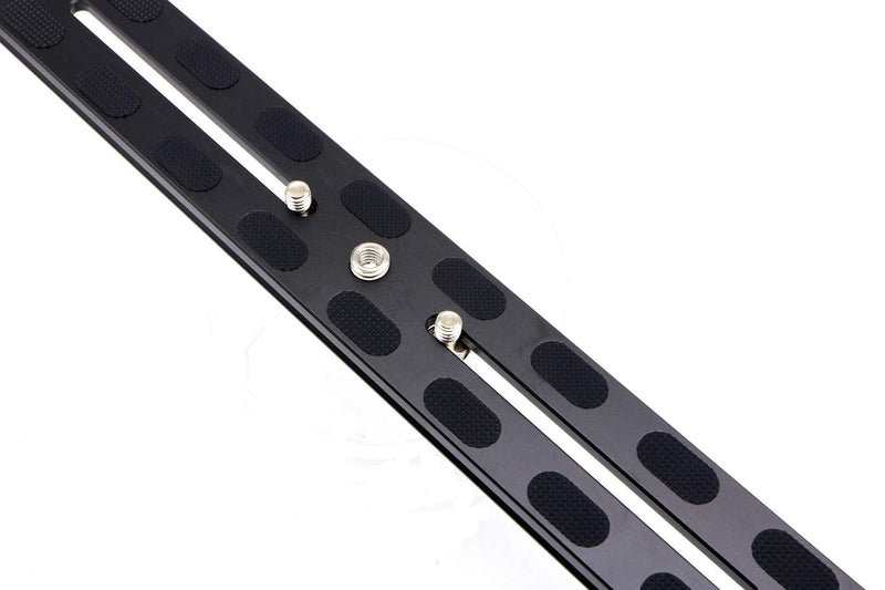 HITHUT PU-300 300mm Universal Lengthened Quick Release Plate Slide Rail with D-Ring Screw for Tripod Ball Head DSLR Camera, Arca-Swiss Compatible