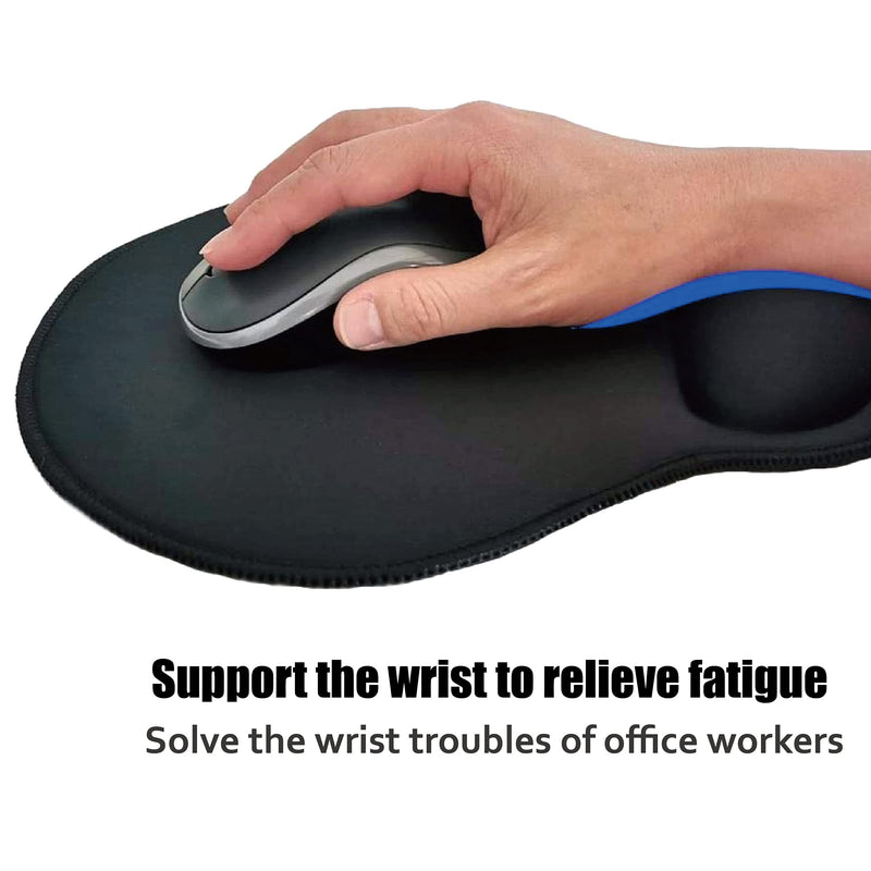VIPAMZ Ergonomic Mousepad with Wrist Support - Protect Your Wrists and De-Clutter Your Desk - Premium Mouse Pad with Wrist Rest - Latest Custom Non-Slip Design