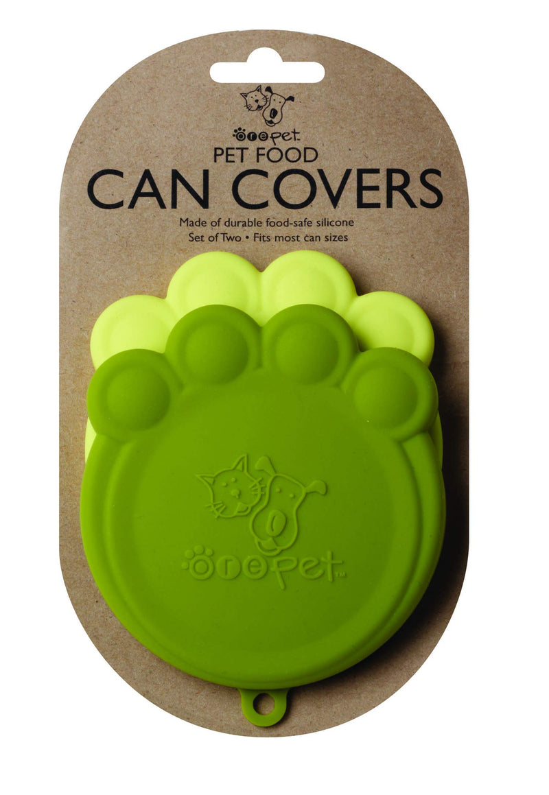 ORE Pet Green & Light Green Paw Can Cover Set, Light Green & Green, 1 EA