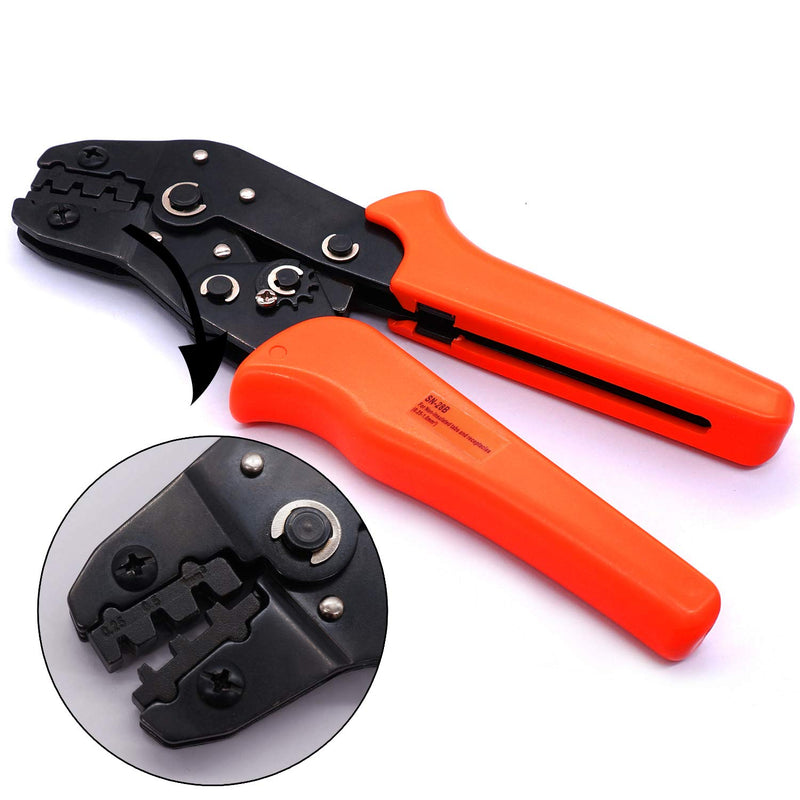 Twidec/Wire Crimping Pliers 0.25-10mm² Ratcheting Wire 28-18AWG Crimping Tools Manual Crimp Fold Tool SN-28B