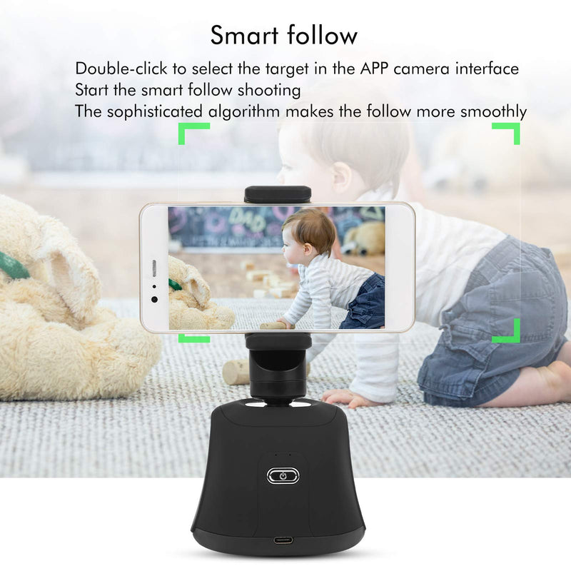 Auto Tracking Phone Bracket,360 Degree Smartphone Face Recognition Auto Tracking Shoot Bracket,Antishake Phone Stand,for Mobile Phone