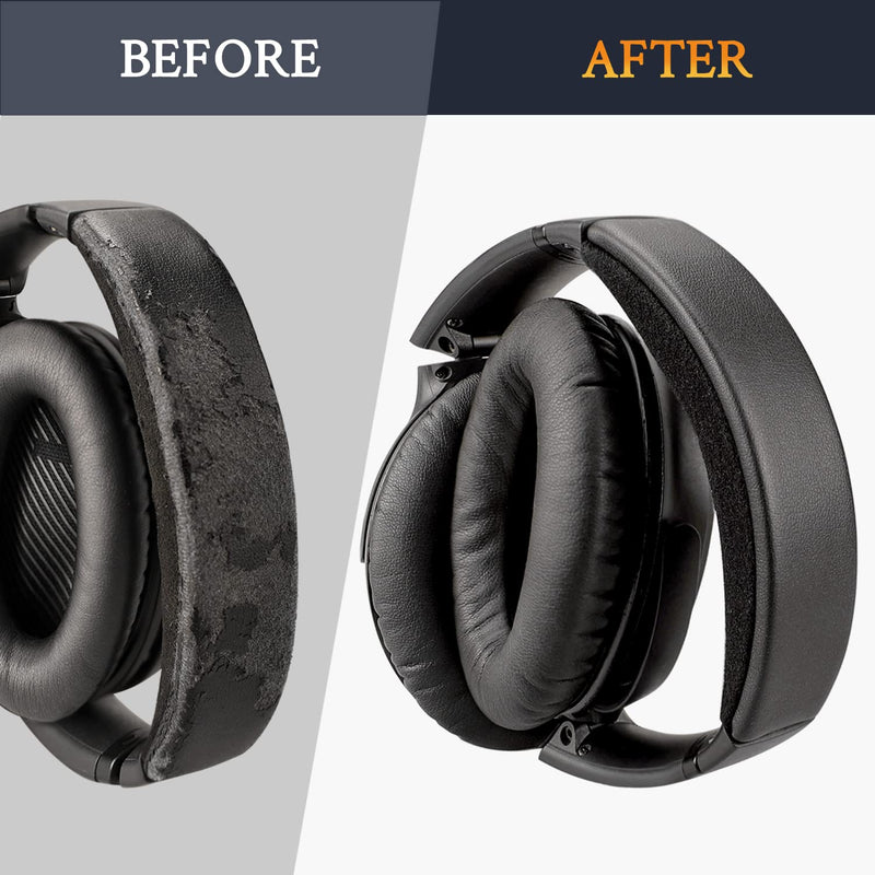 [AUSTRALIA] - SOULWIT Replacement Headband Pad Kit for Bose QC35 & QuietComfort 35 II (QC35 ii) Headphones, Easy DIY Installation (Black) 