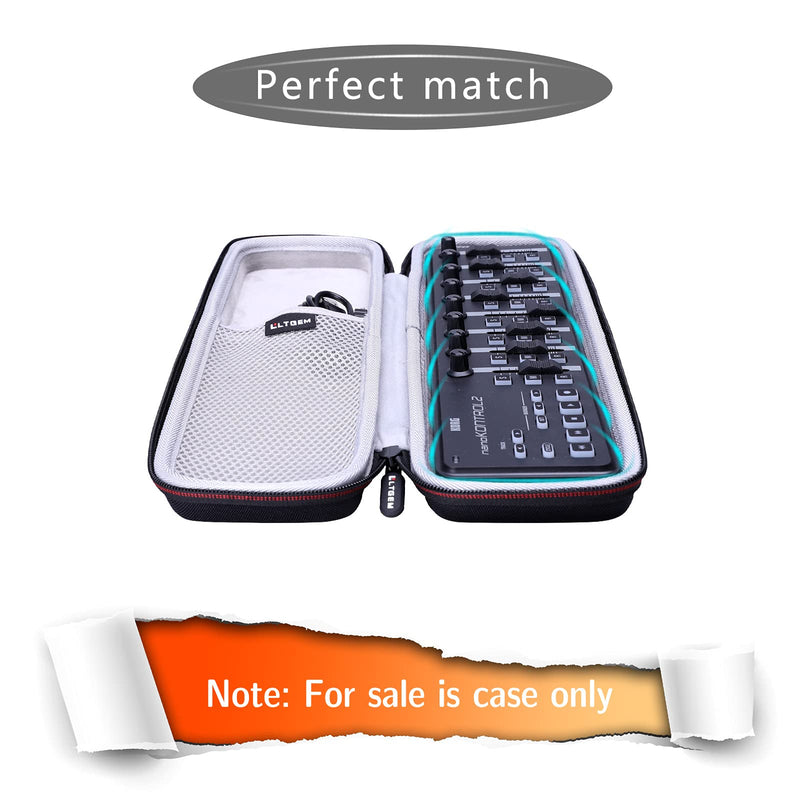 LTGEM Hard Travel Protective Case compatible with KORG nanoKONTROL2 / NANOKEY2WH / nanoPAD2 Slim-Line USB Control Surface/MIDI Pads