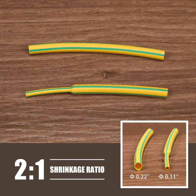 High Heat Shrink Tubing Tube - 2:1 Heat Shrink Ratio Flame Retardant 9 Color 6 Size 162 PCS in Transparent Plastic Box (2019 New Packing Design)
