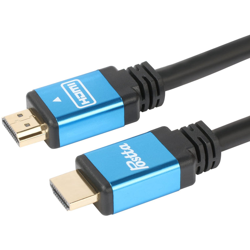 Postta Ultra HDMI 2.0V Cable(25 Feet) Support 4K 2160P,1080P,3D,Audio Return and Ethernet - 1 Pack(Blue) 25FT Blue