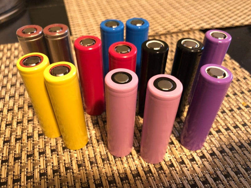 Honbay 200PCS 10 Colors 30x72mm Battery Shrink Film Colorful Battery Wraps PVC Heat Shrink Tubing Tube for 18650 Battery