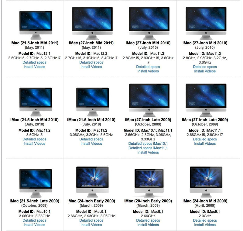 [AUSTRALIA] - OWC General Servicing Kit Compatible With iMac 2007 and later Models, (OWCDIYIMACGEN) 