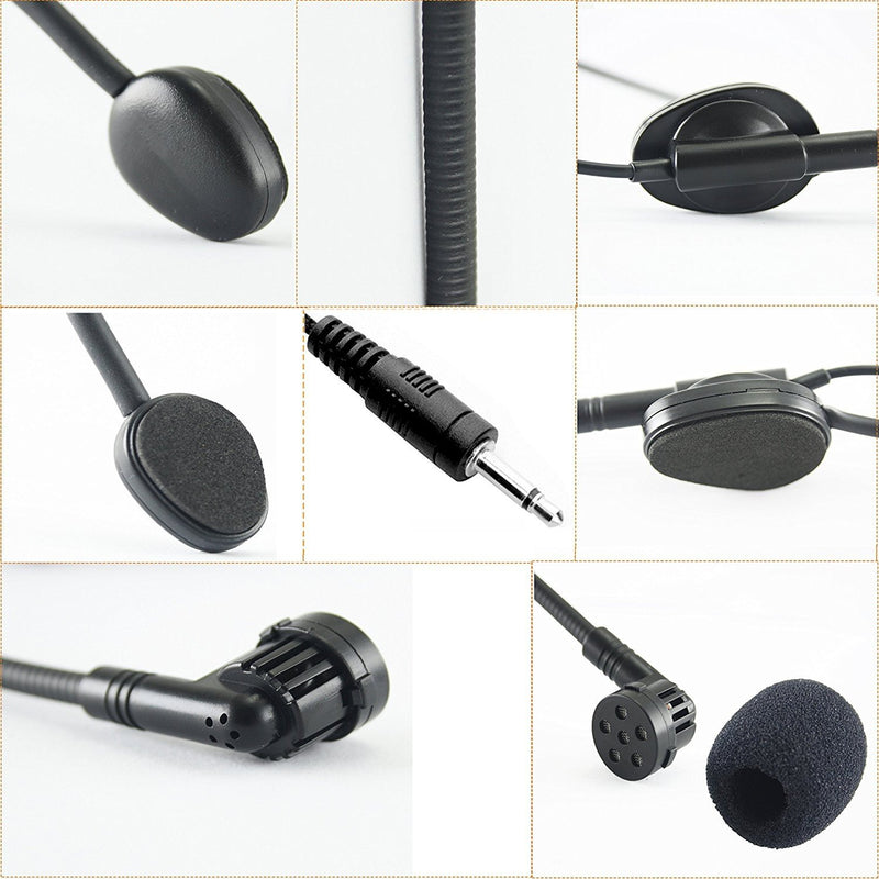 [AUSTRALIA] - EXMAX Headset Microphone for Wireless Tour Guide System/Monitoring System,Teaching,Conference,Tour Guides (3.5mm Headset Microphone) 