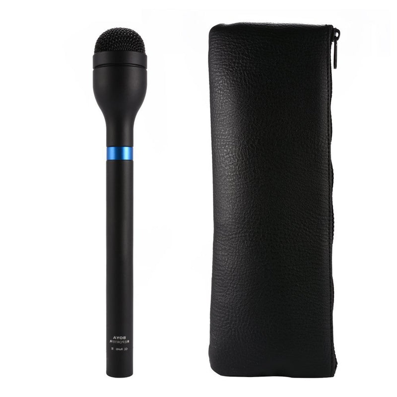 [AUSTRALIA] - BOYA BY-HM100 Dynamic Omnidirectional Handheld XLR Microphone Long Handheld Mic for ENG & Interviews & News Gathering and Report 