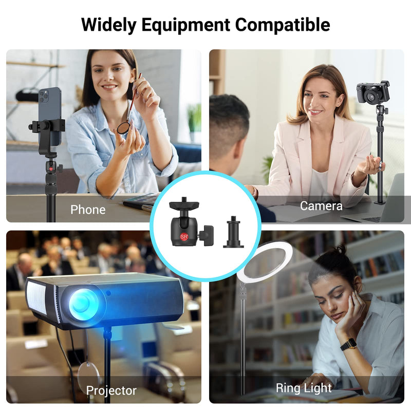 SmallRig Selection Desk Mounting Stand,19"-39" Adjustable Light Stand,Camera Desk Mount 360°Rotatable Ball Head for DSLR Camera,Ring Light