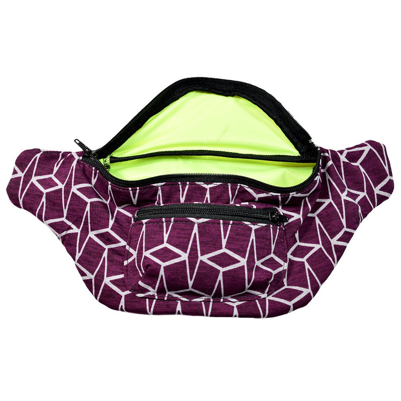 Funky Smuggler's Fanny Pack, Hidden Pocket, Party, Boho Chic & Handmade Purple Vectors