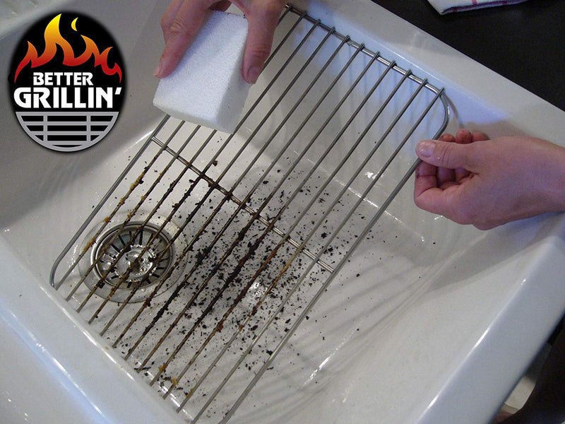 Better Grillin Scrubbin Stone Grill Cleaner-Scouring Brick/Barbecue Grill Brush/Barbecue Cleaner for BBQ, Griddle, 3pk 3 Count