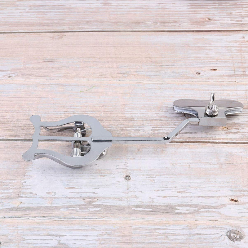EXCEART Trumpet Clamp on Lyre Trumpet Marching Clamp Trumpet Clamp-on Lyre Silver Clip for Trumpet Trombone, 1Pcs