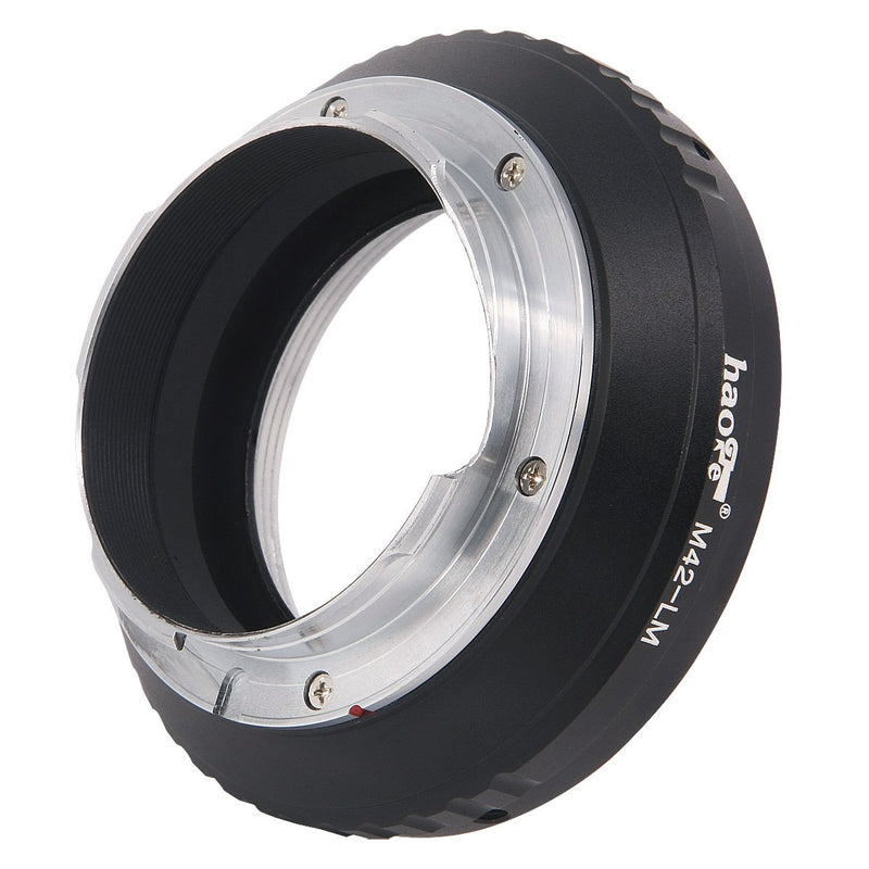 Haoge Lens Mount Adapter for M42 42mm Screw Mount Lens to Leica M LM Mount Camera Such as M240, M240P, M262, M3, M2, M1, M4, M5, M6, MP, M7, M8, M9, M9-P, M Monochrom, M-E, M, M-P, M10, M-A